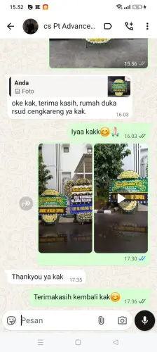 Testimonial Papan Bunga Pernikahan cibogo girang
