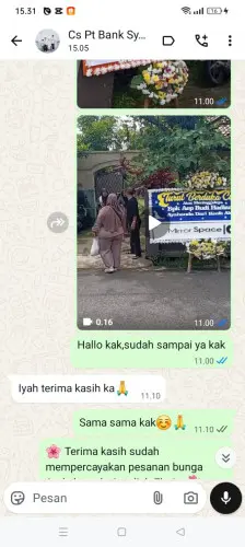 Testimonial Papan Bunga cibogo girang