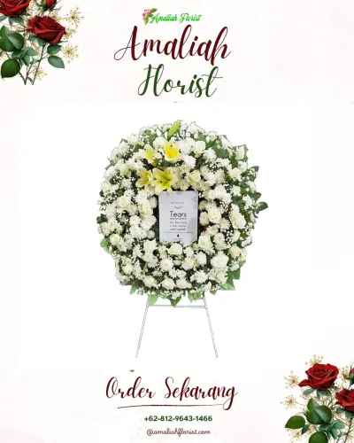 Krans Bunga Duka Cita cibogo girang